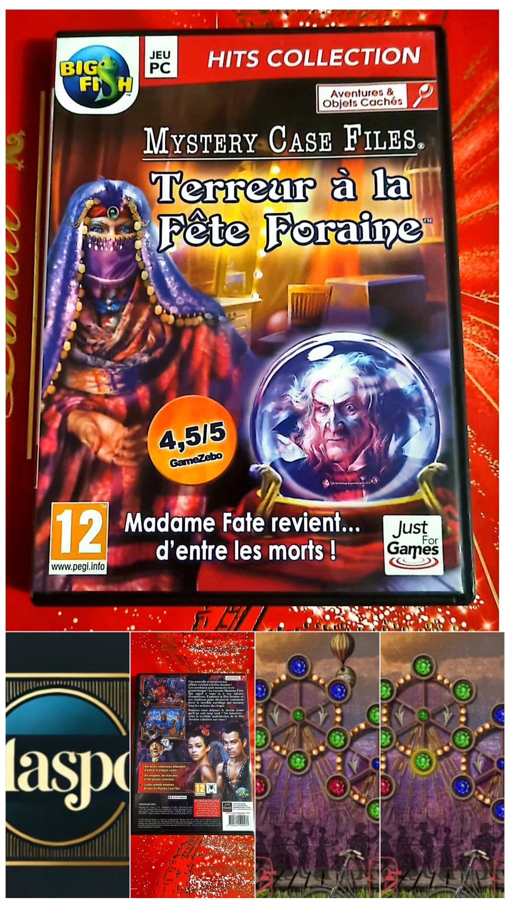 Jeu vidéo PC : hits collection mystery case files terreur à la fête foraine