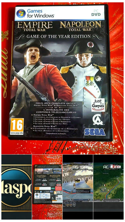Jeu vidéo PC : empire total war & Napoléon total war game of the year édition
