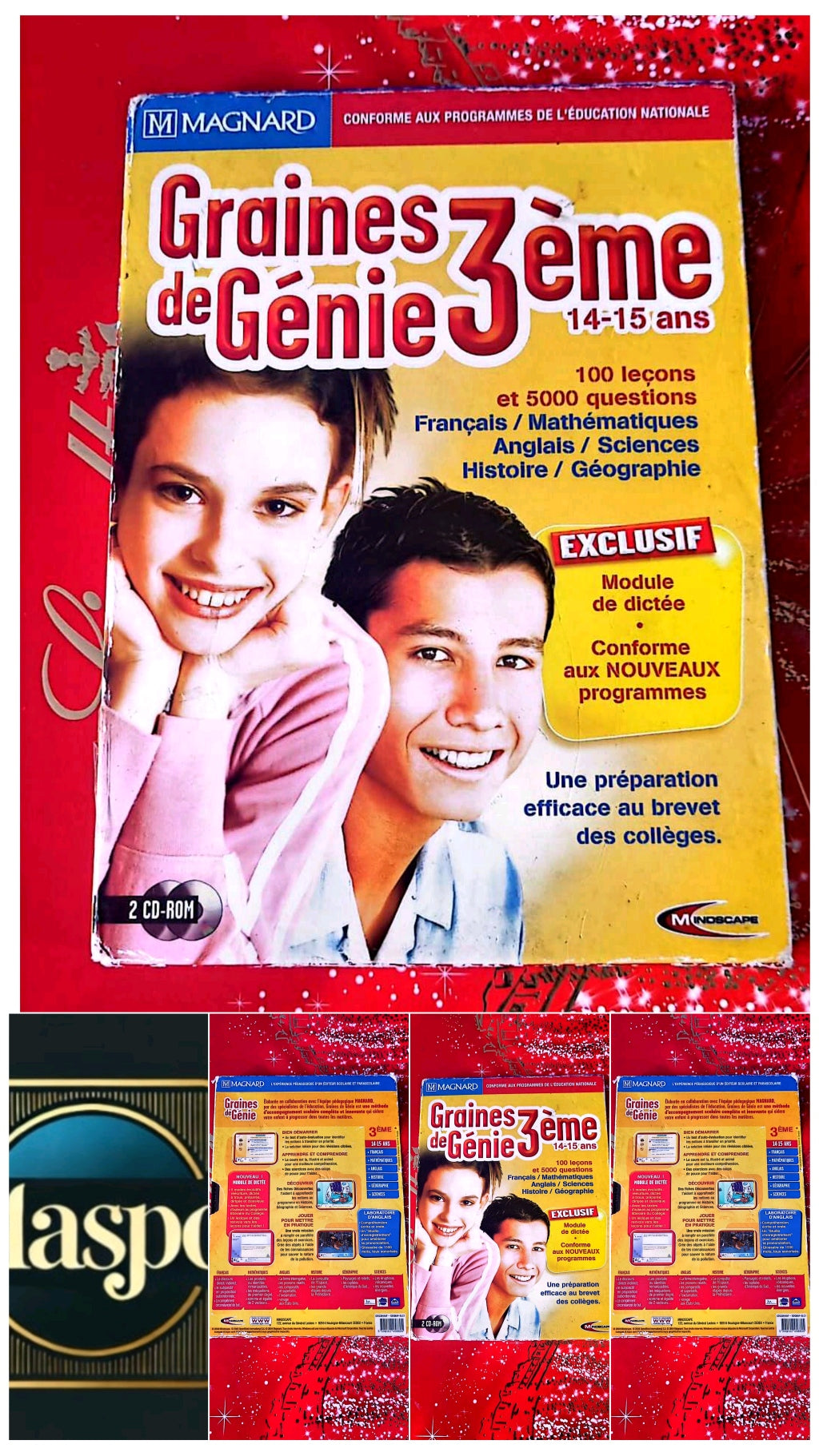 Jeu vidéo PC : graines de Génie 3ème 14-15ans