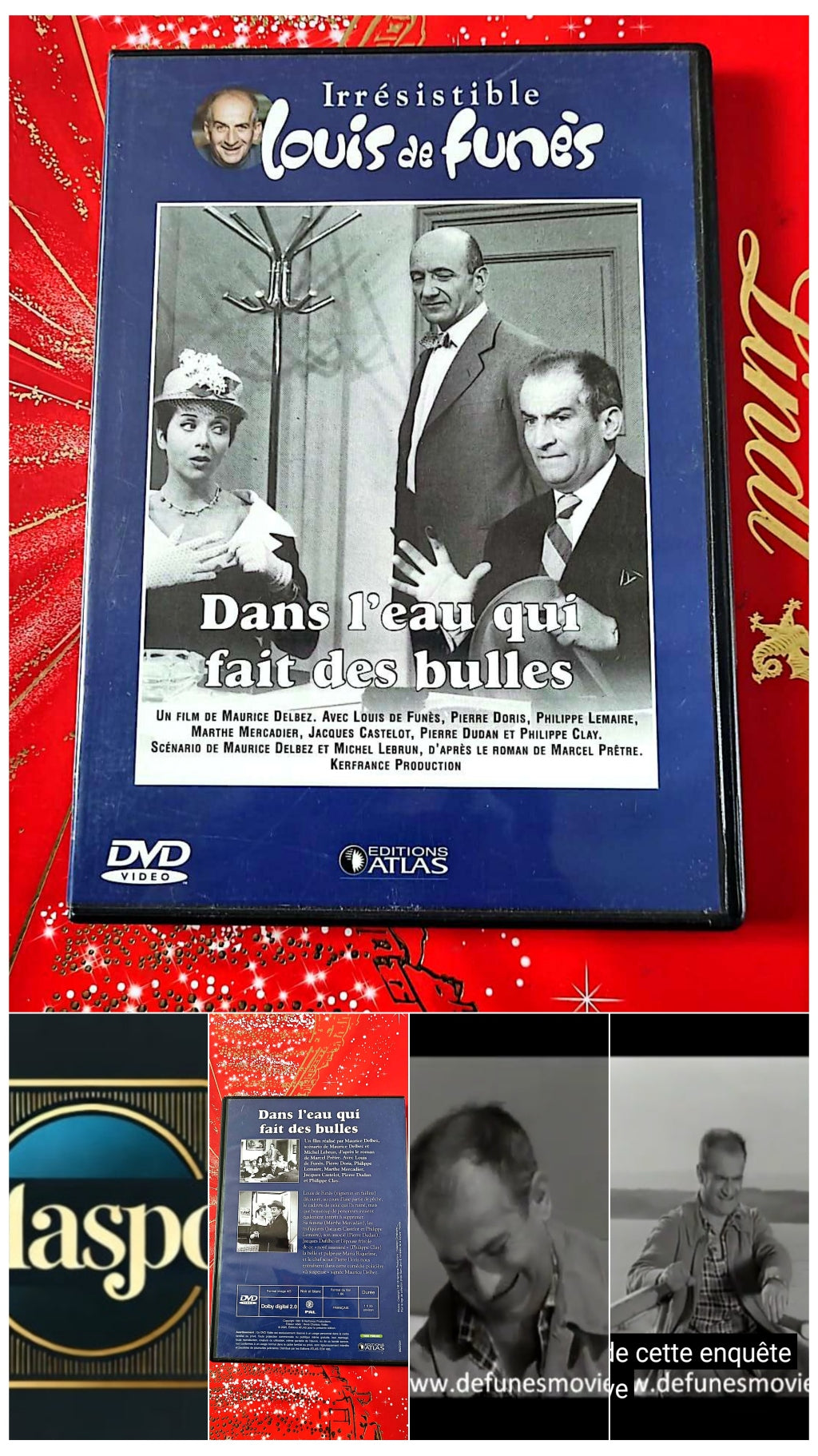 DVD irresistible Louis de funès dans l'eau qui fait des bulles