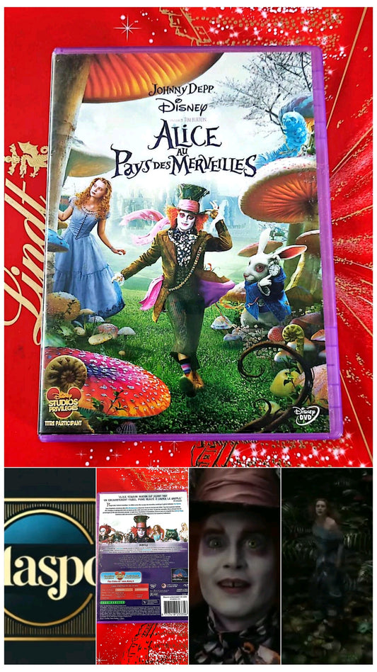 DVD Johnny depp Disney Alice au pays des merveilles