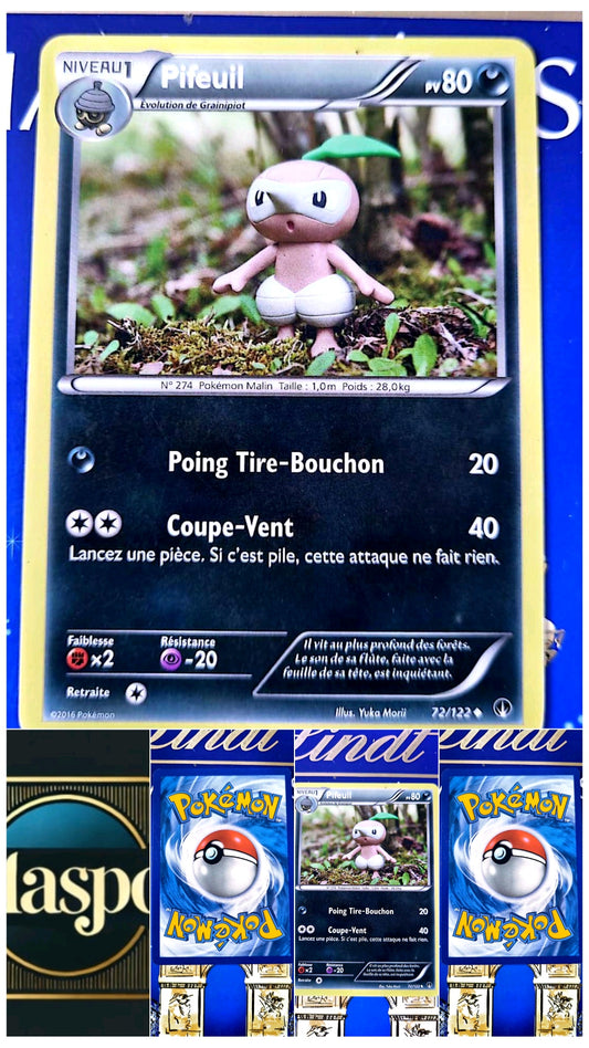 Carte Pokémon pifeuil – PV 80 – Attaques Coup de Griffe et Poing Terre