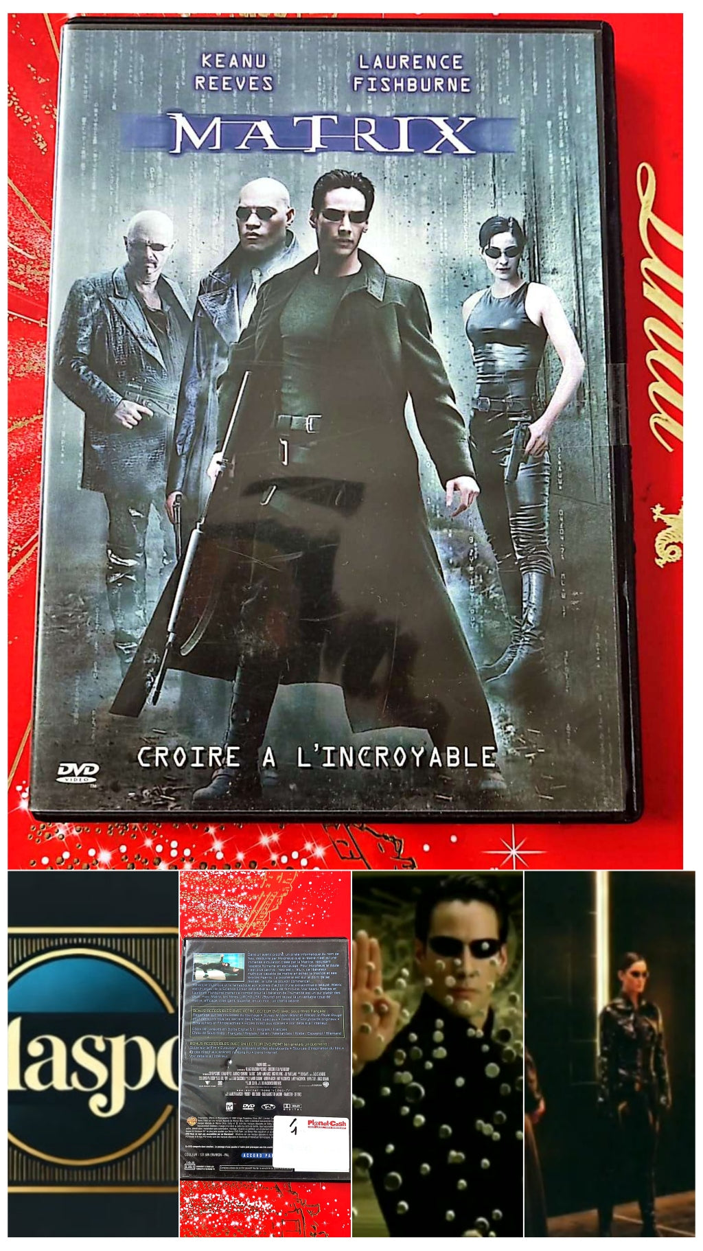 DVD Keanu Reeves Laurence Fishburne Matrix croire à l'incroyable