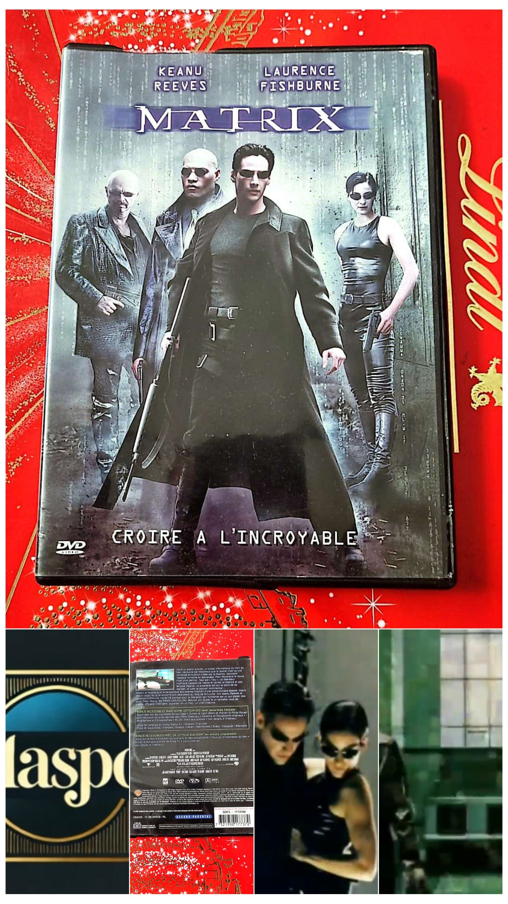 DVD Keanu Reeves Laurence Fishburne Matrix croire à l'incroyable