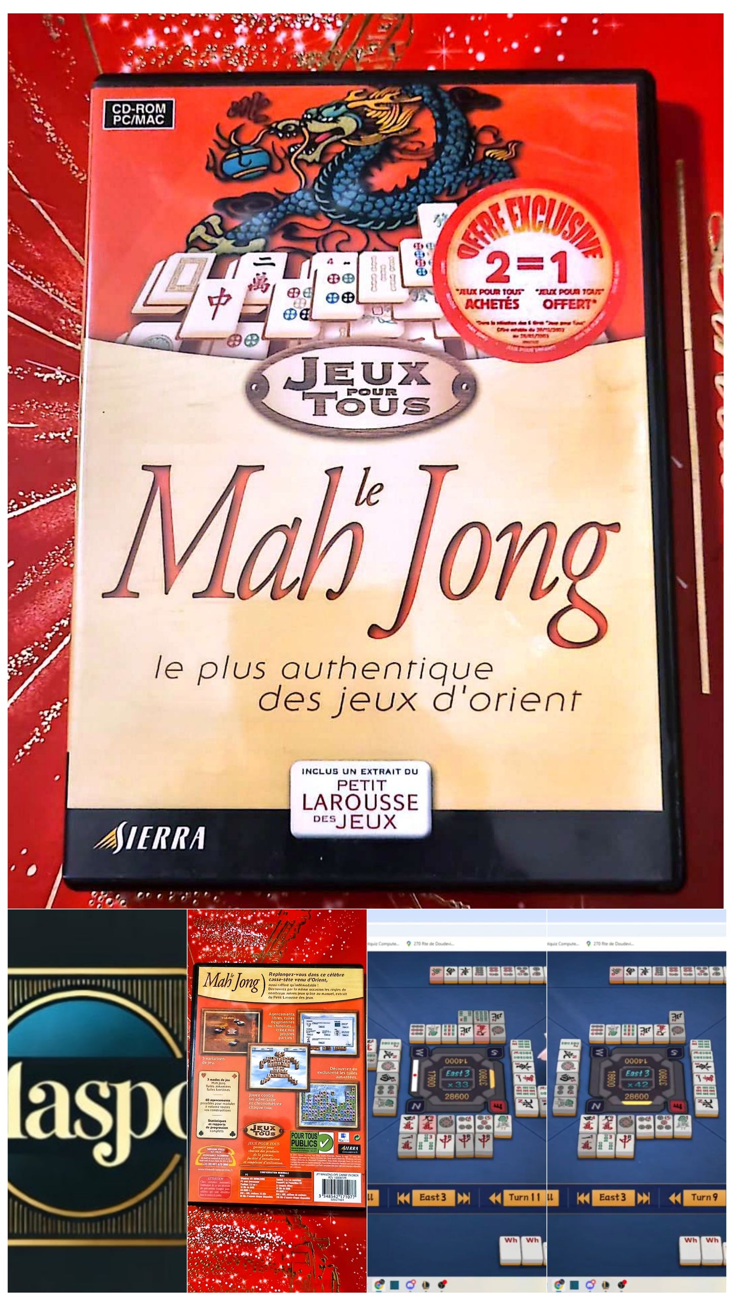 Jeu vidéo PC : le mah jong le plus authentique des jeux d'orient jeu pc