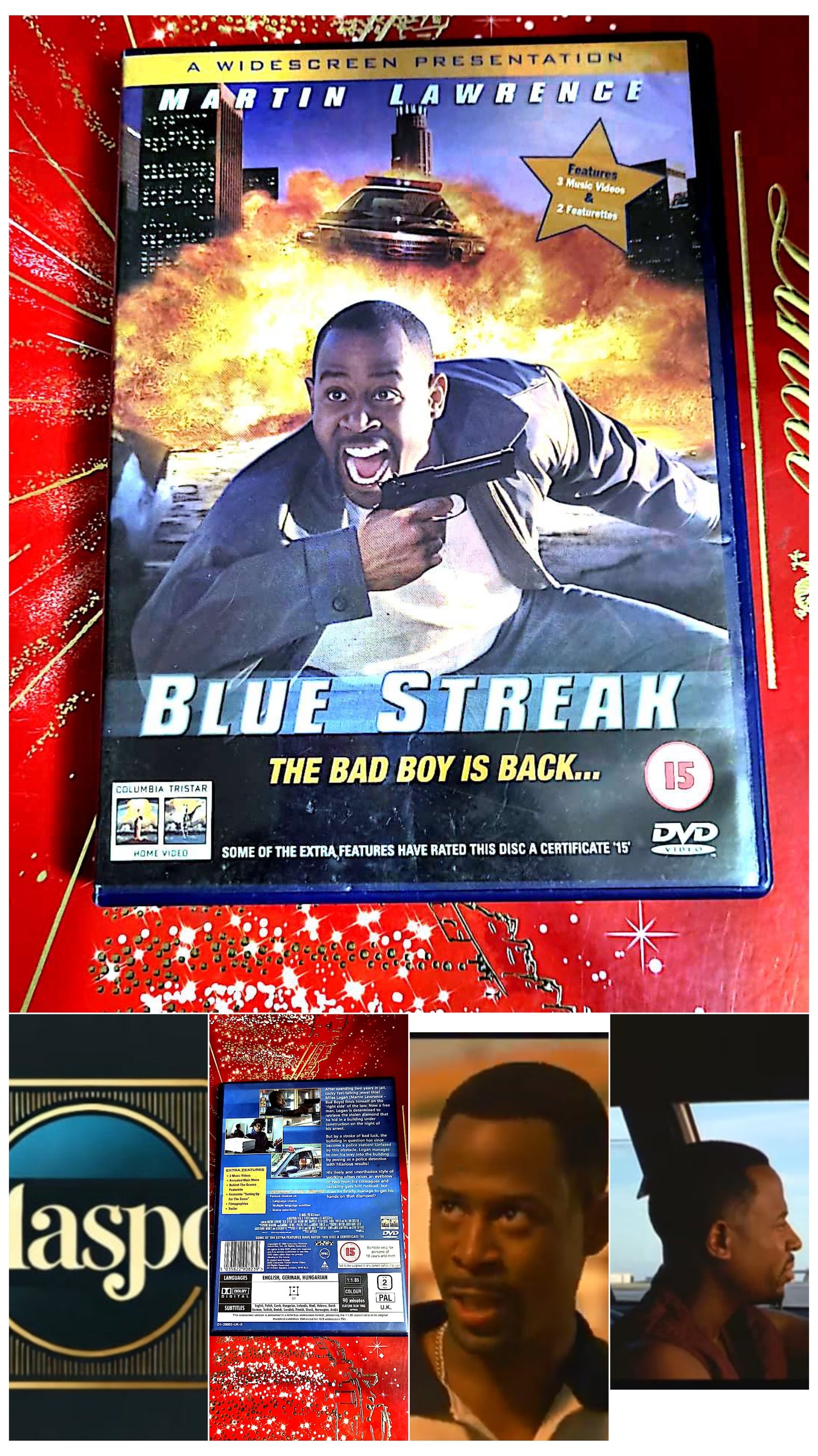 dvd martin lawrence blue streak the bad boy is back