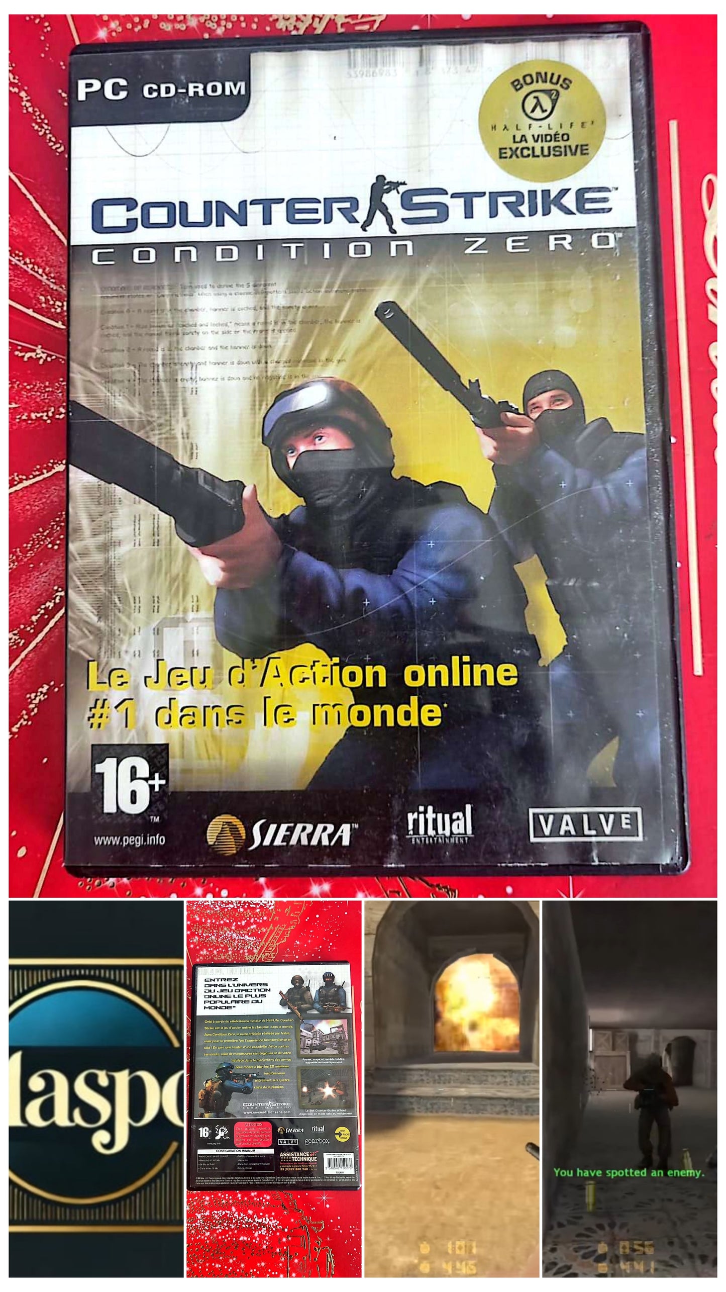 Jeu vidéo PC : counter strike condition zero gameplay pc