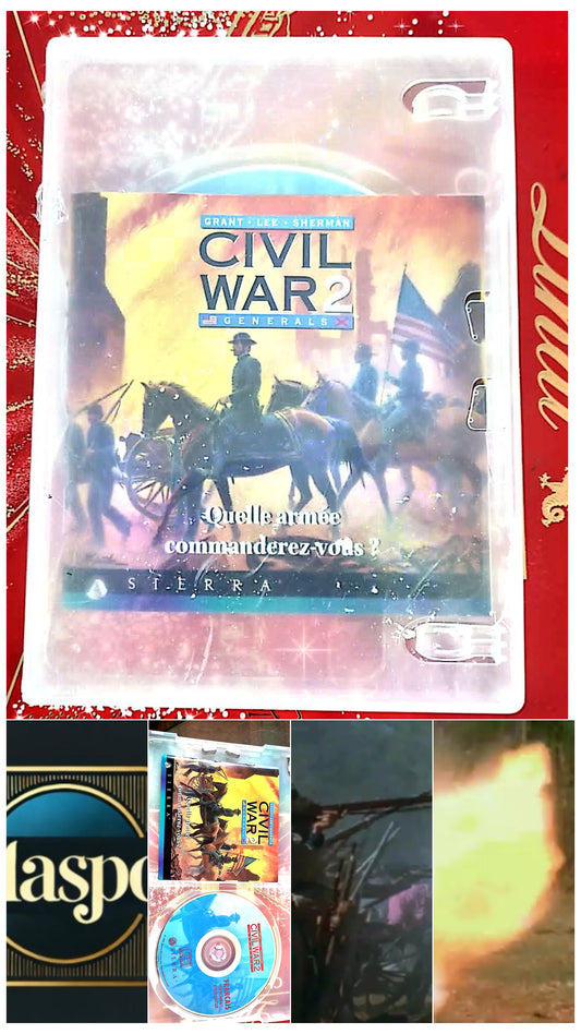 Jeu vidéo PC : Civil War 2 Generals – Jeu PC CD-ROM – Audio – CD + Manuel uniquement (sans boîte)