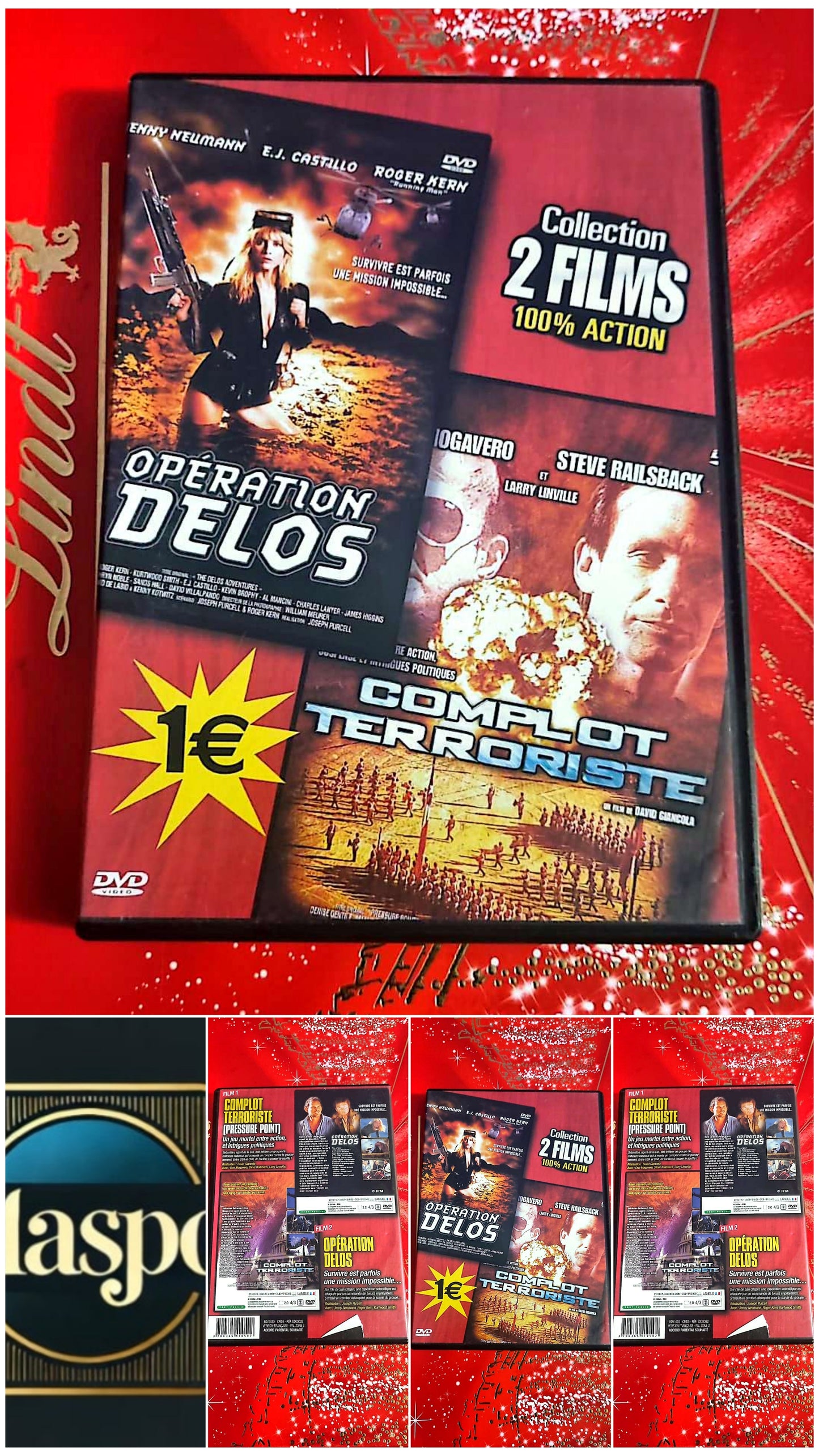 DVD : Coffret DVD 2 Films Action – Complot Terroriste (Pressure Point) + Opération Delos – – Zone 2 – Suspense, Conspiration, Mission Imposible