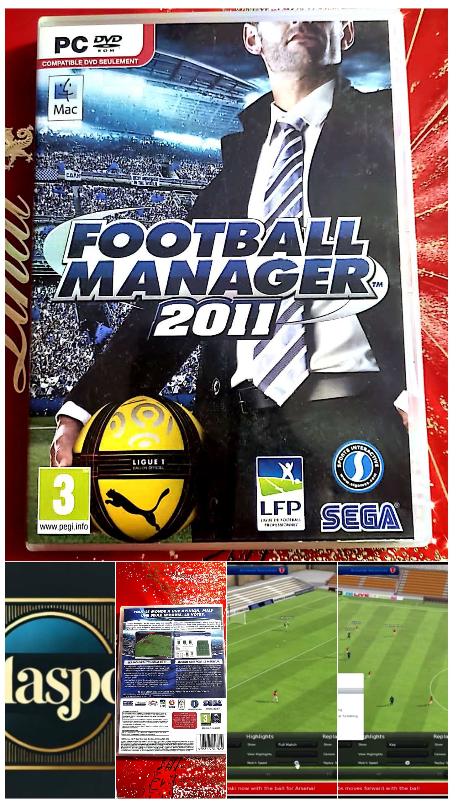 jeu pc football 2011 manager vendu en bon etat par blaspo