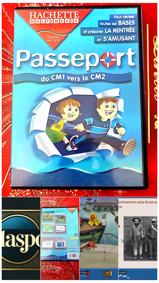 Jeu vidéo PC : hachette multimedia cd-rom mac & pc passeport du cm1 vers le cm2