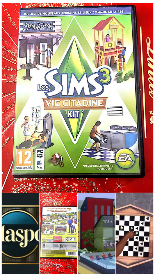 jeu pc les sims3 vie citadine kit vendu en bon etat par blaspo