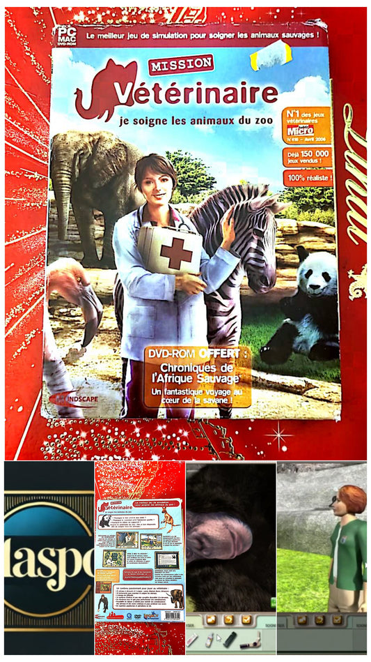 jeu pc mission veterinaire je soigne les animaux du zoo vendu en bon etat par blaspo