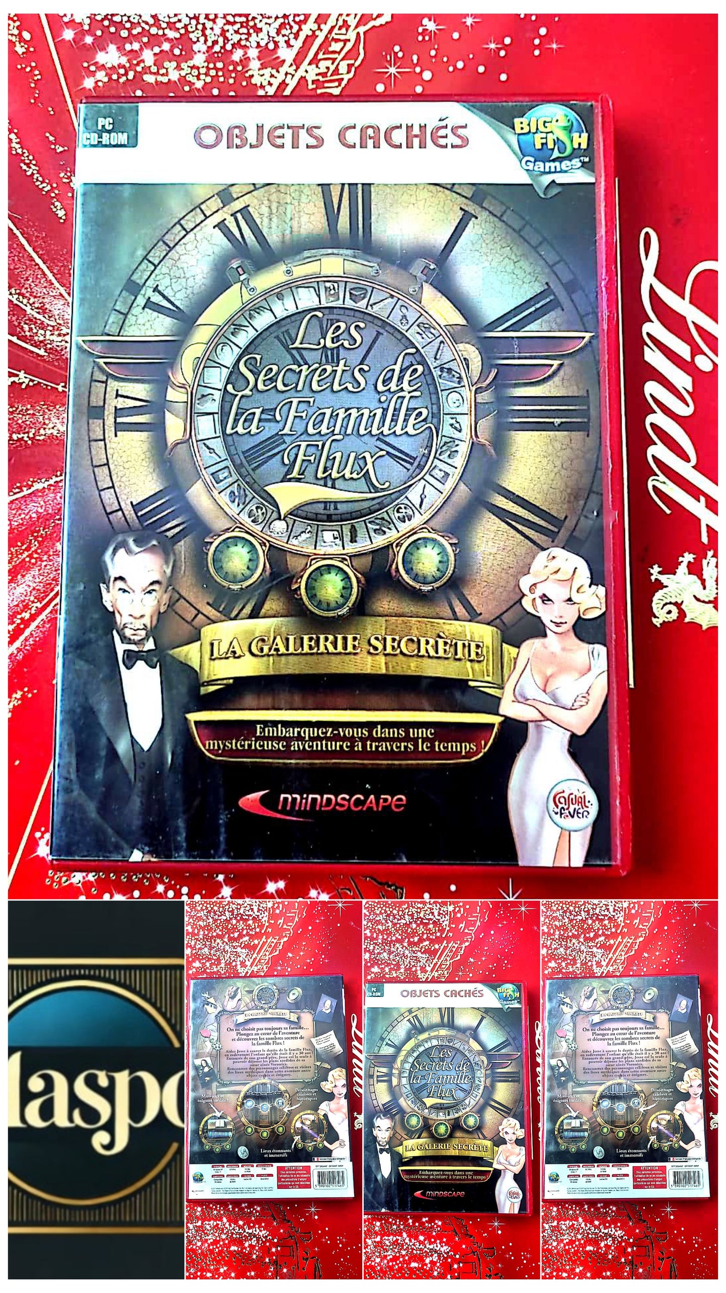 jeu pc objets caches les secrets de la famille flux la galerie secrete vendu en bon etat par blaspo