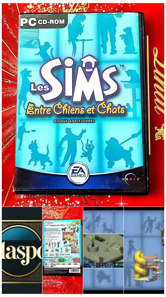 jeu pc les sims entre chiens et chats vendu en bon etat par blaspo