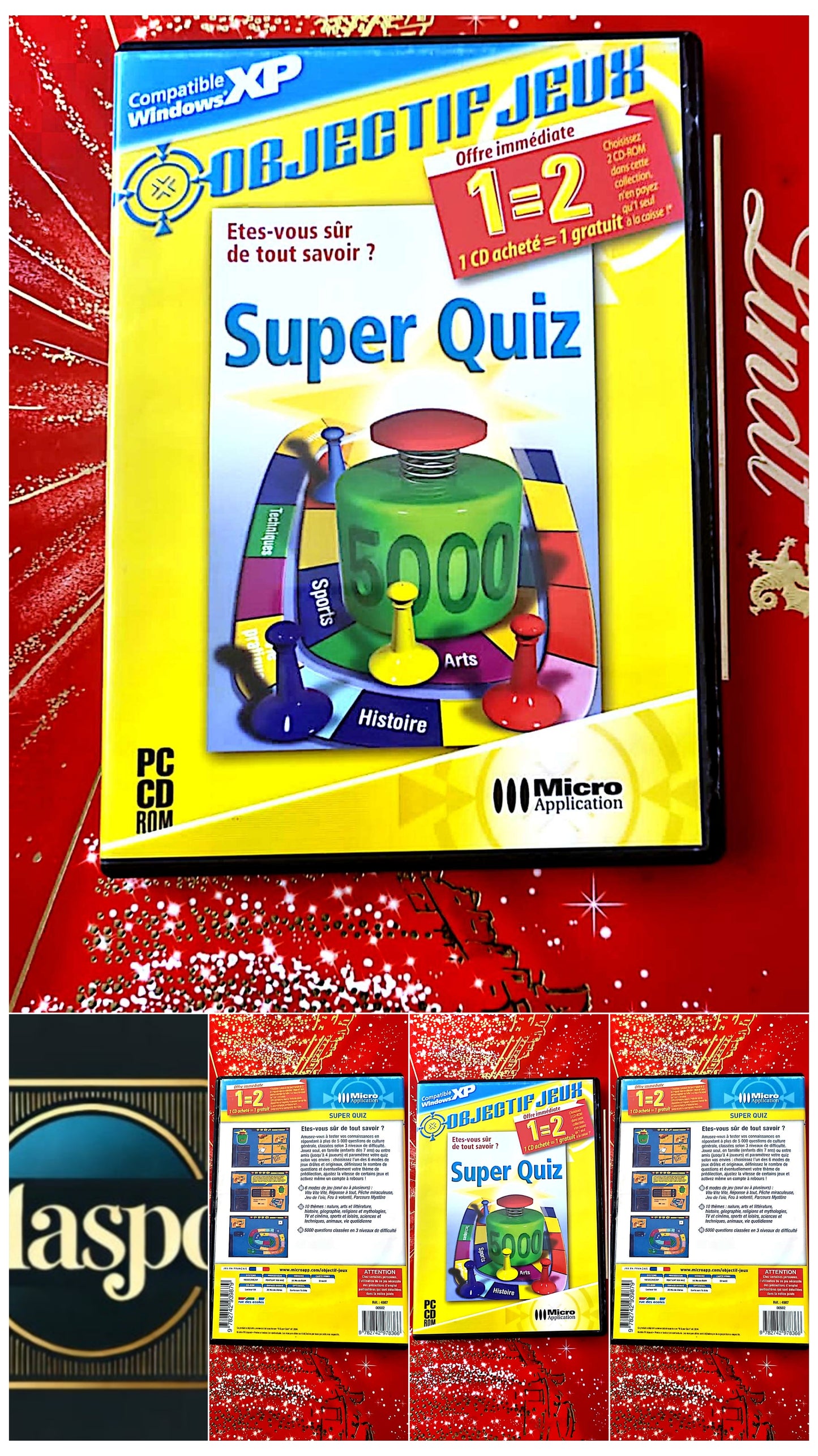 jeu pc objectif jeux super quiz vendu en bon etat par blaspo
