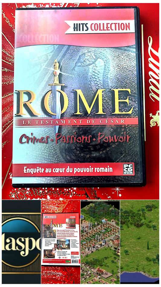 jeu pc rome le testament de cesar crimes passions pouvoir vendu en bon etat par blaspo