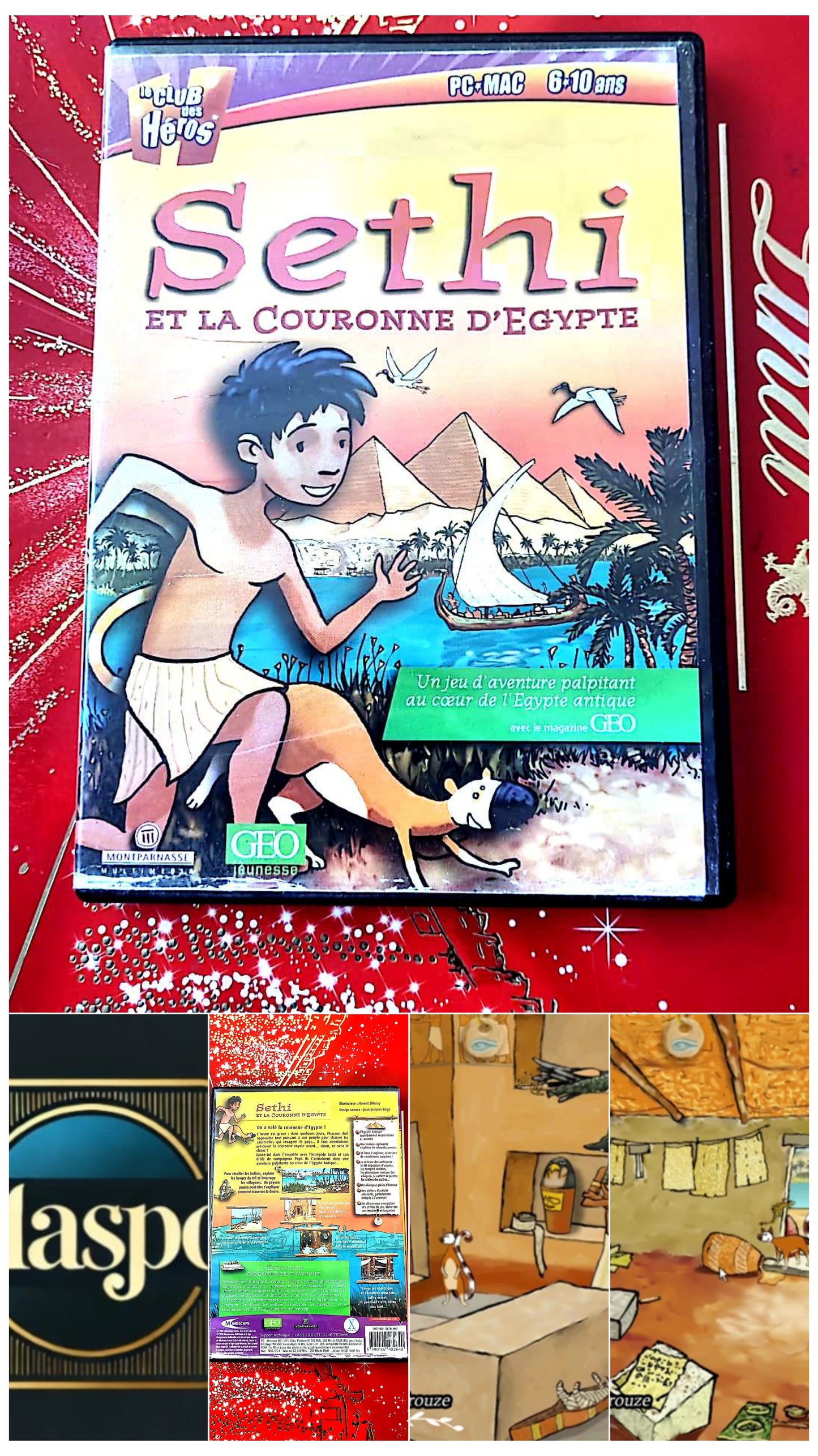 jeu pc sethi et la couronne d'egypte vendu en bon etat par blaspo
