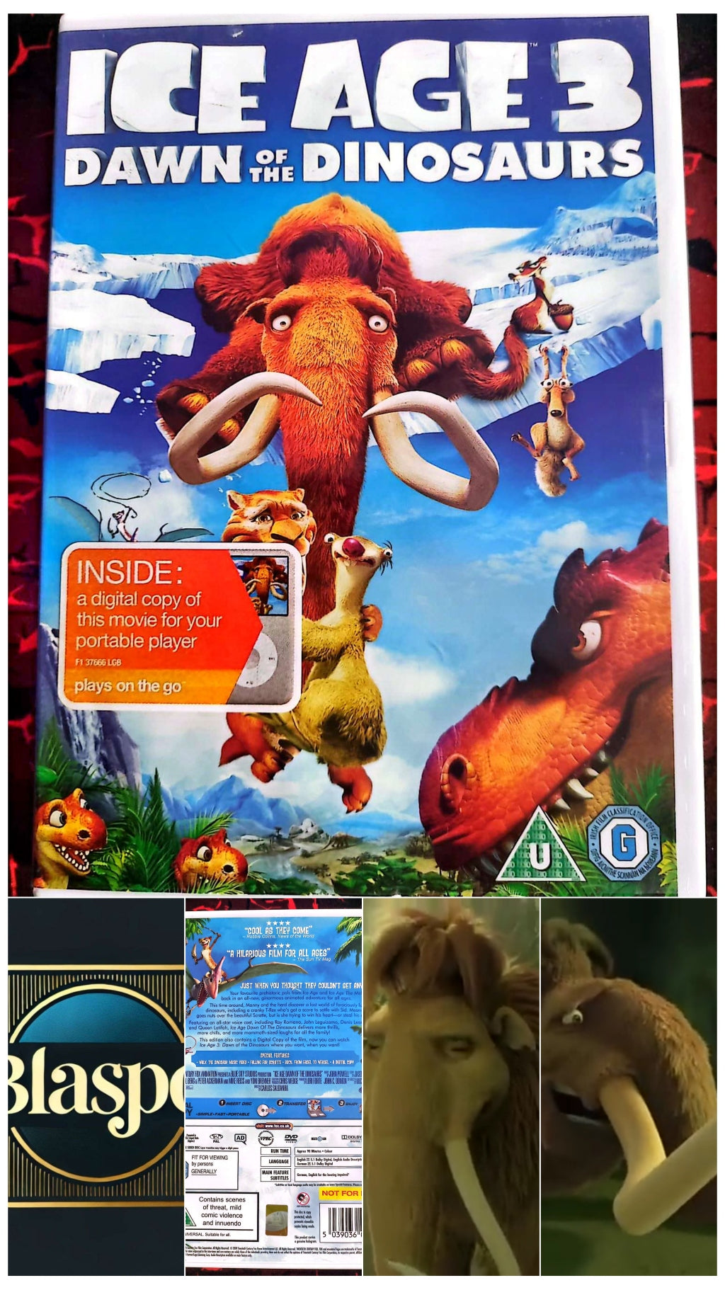 DVD Ice Age 3 Dawn of the Dinosaurs – Anglais / Allemand – Édition UK – Animation familiale dvd