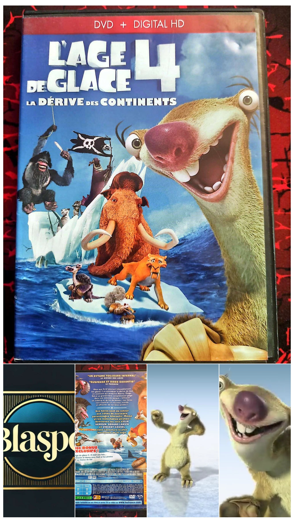 DVD L’Âge de Glace 4 La Dérive des Continents – Animation Famille – Audio Français/Anglais – Edition PAL dvd