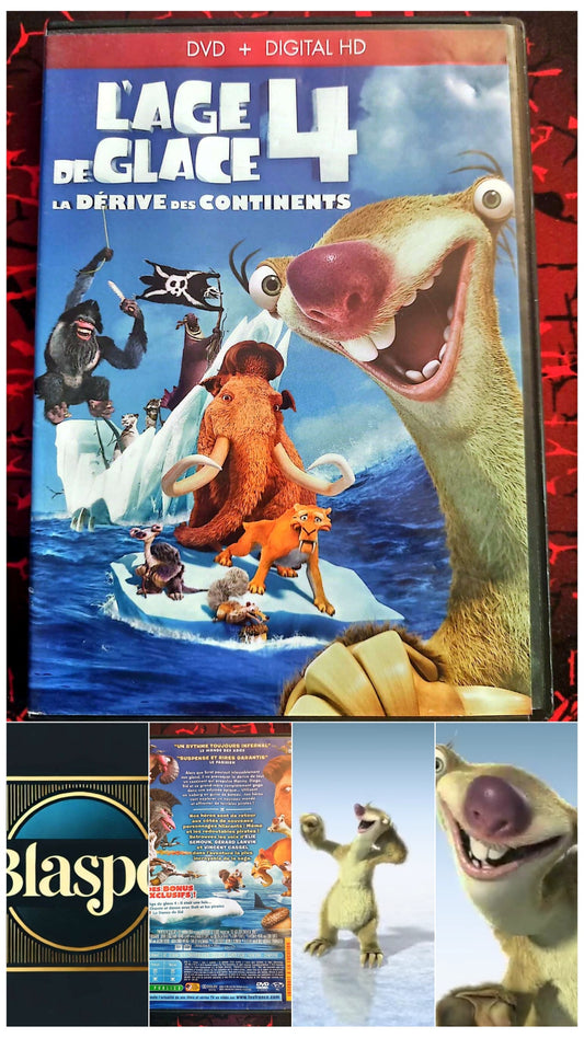 DVD L’Âge de Glace 4 La Dérive des Continents – Animation Famille – Audio Français/Anglais – Edition PAL dvd