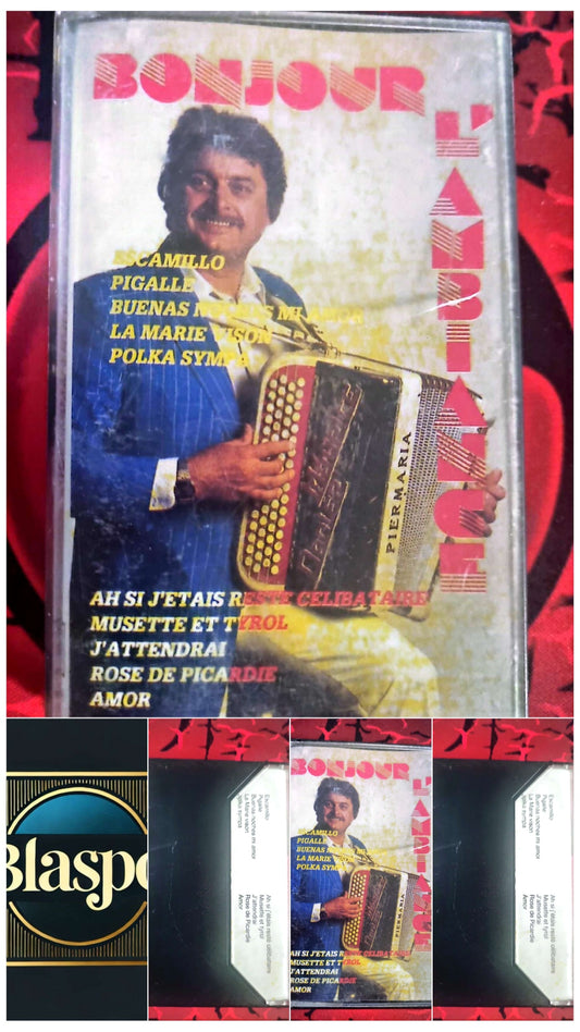 Cassette Audio Bonjour l’Amour – Accordéon Musette – Chanson Française cassette audio