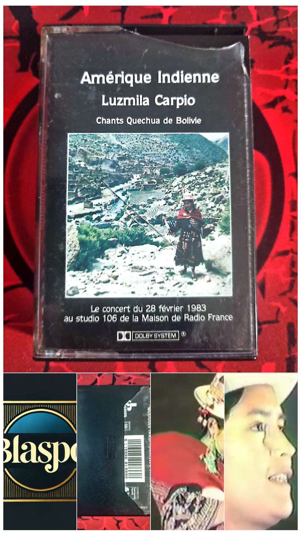 Cassette Audio Amérique Indienne – Luzmila Carpio – Chants Quechua de Bolivie cassette audio