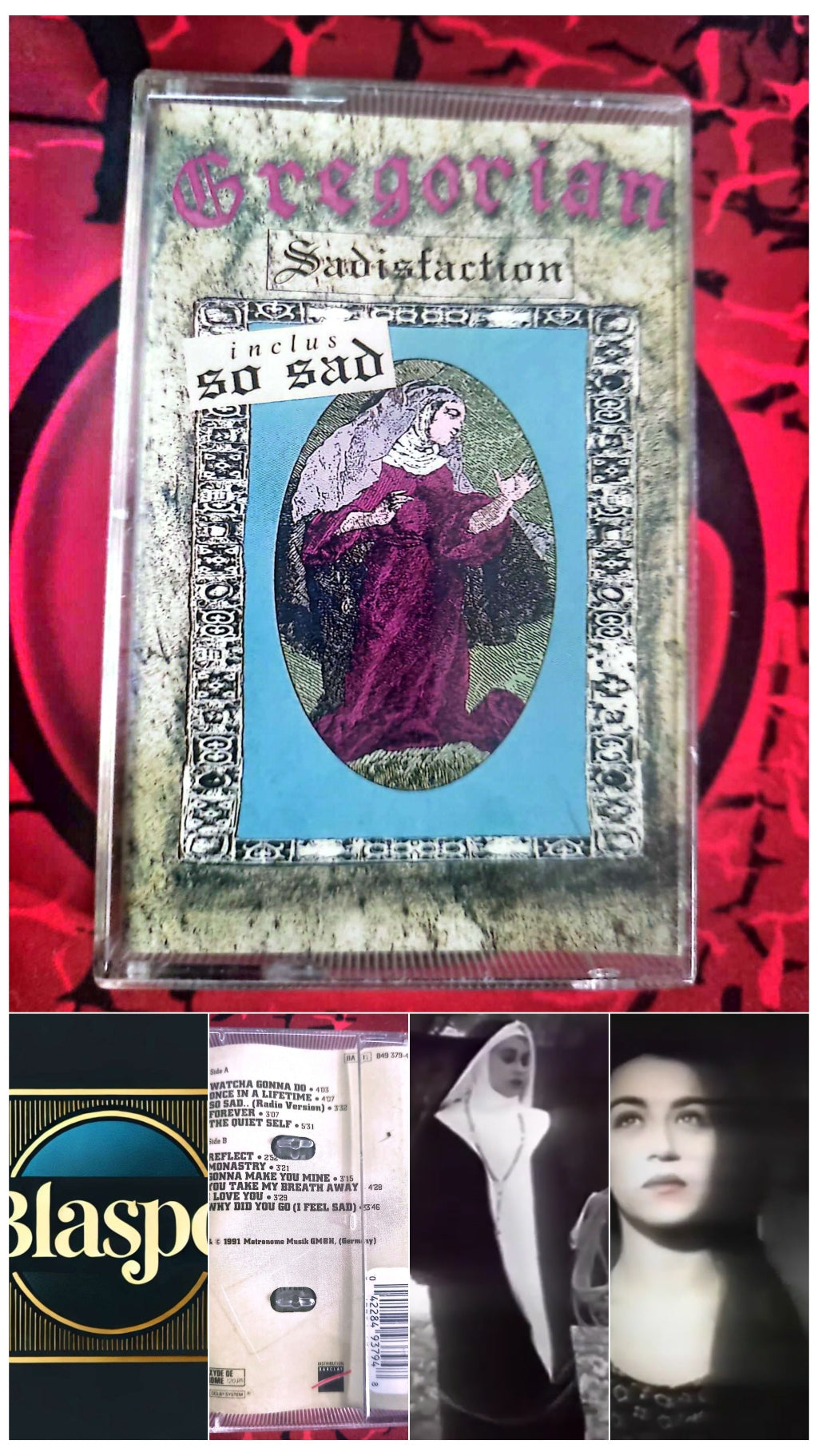 Cassette Audio Gregorian – Sadisfaction – Inclut So Sad – Pop Rock / New Age cassette audio