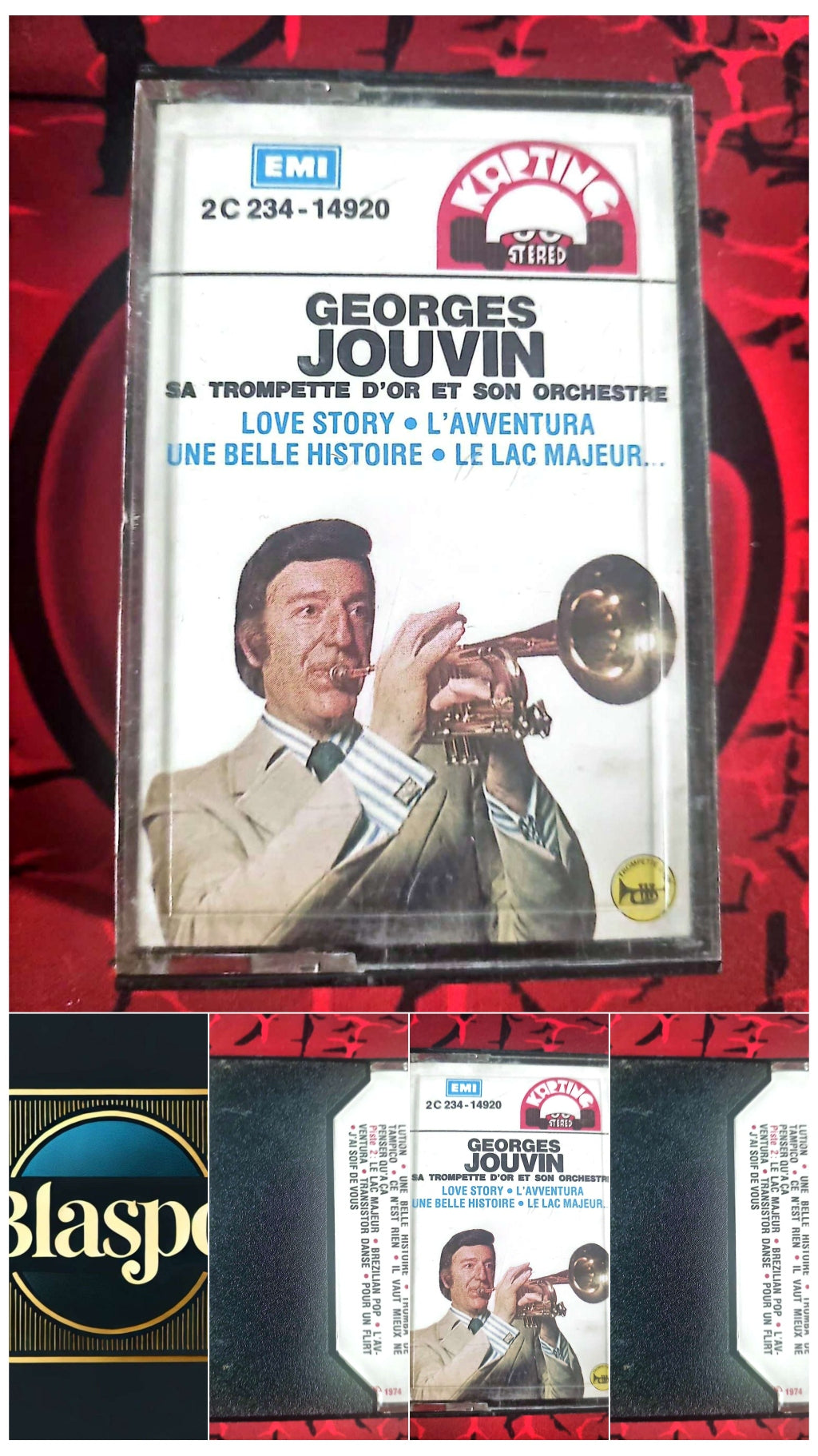 Cassette Audio Georges Jouvin – Sa Trompette d’Or – EMI – Instrumental cassette audio