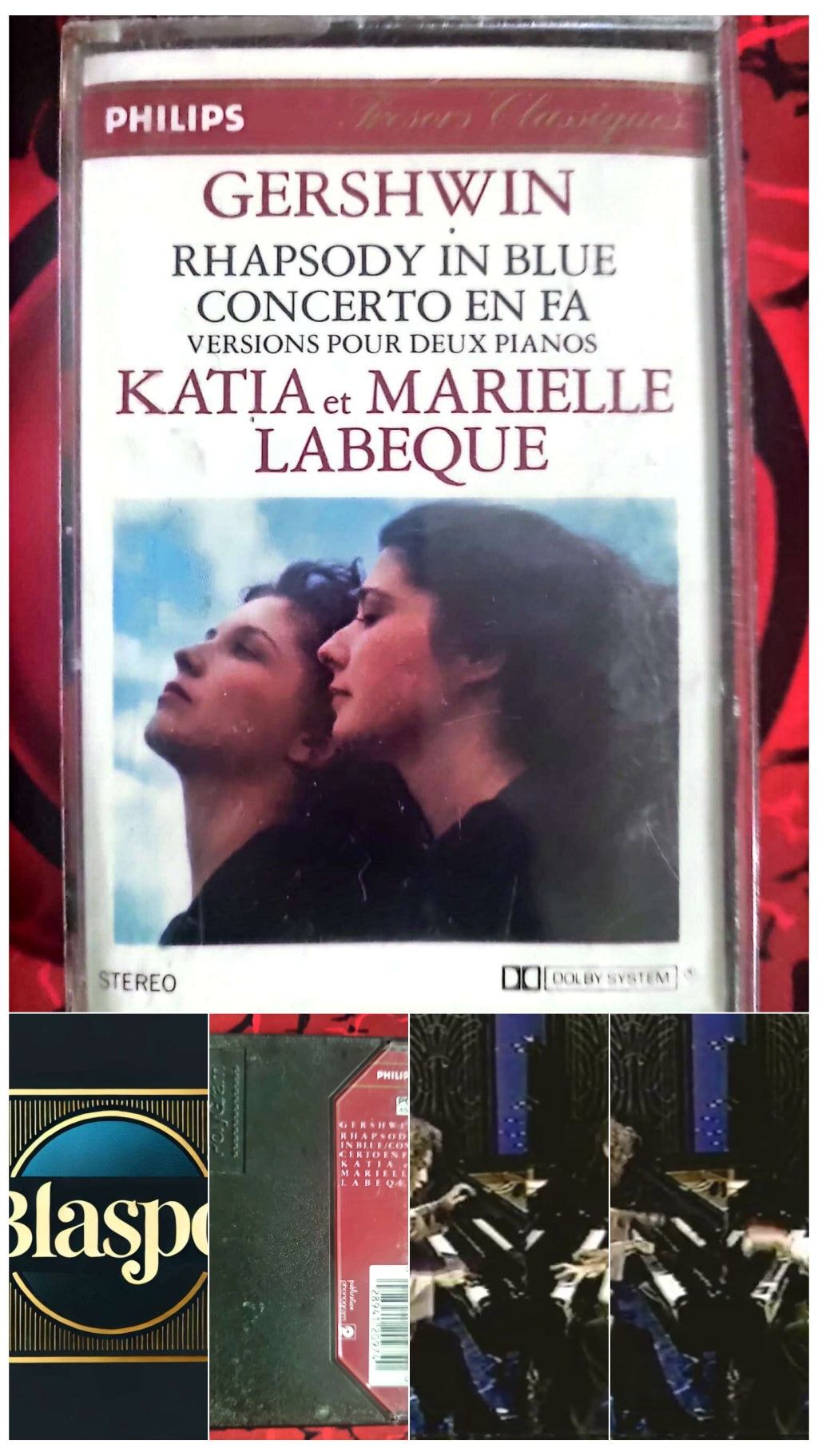 Cassette Audio Gershwin – Rhapsody in Blue – Concerto en Fa – Katia & Marielle Labèque cassette audio