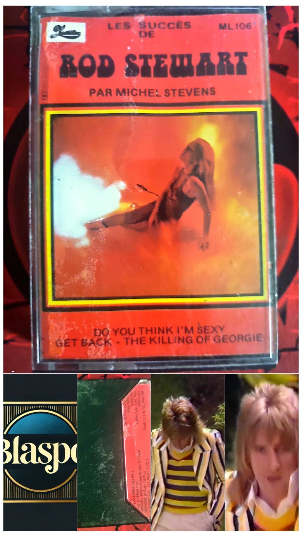 Cassette Audio Rod Stewart – Les Succès – Par Michel Stevens – Rock Pop cassette audio