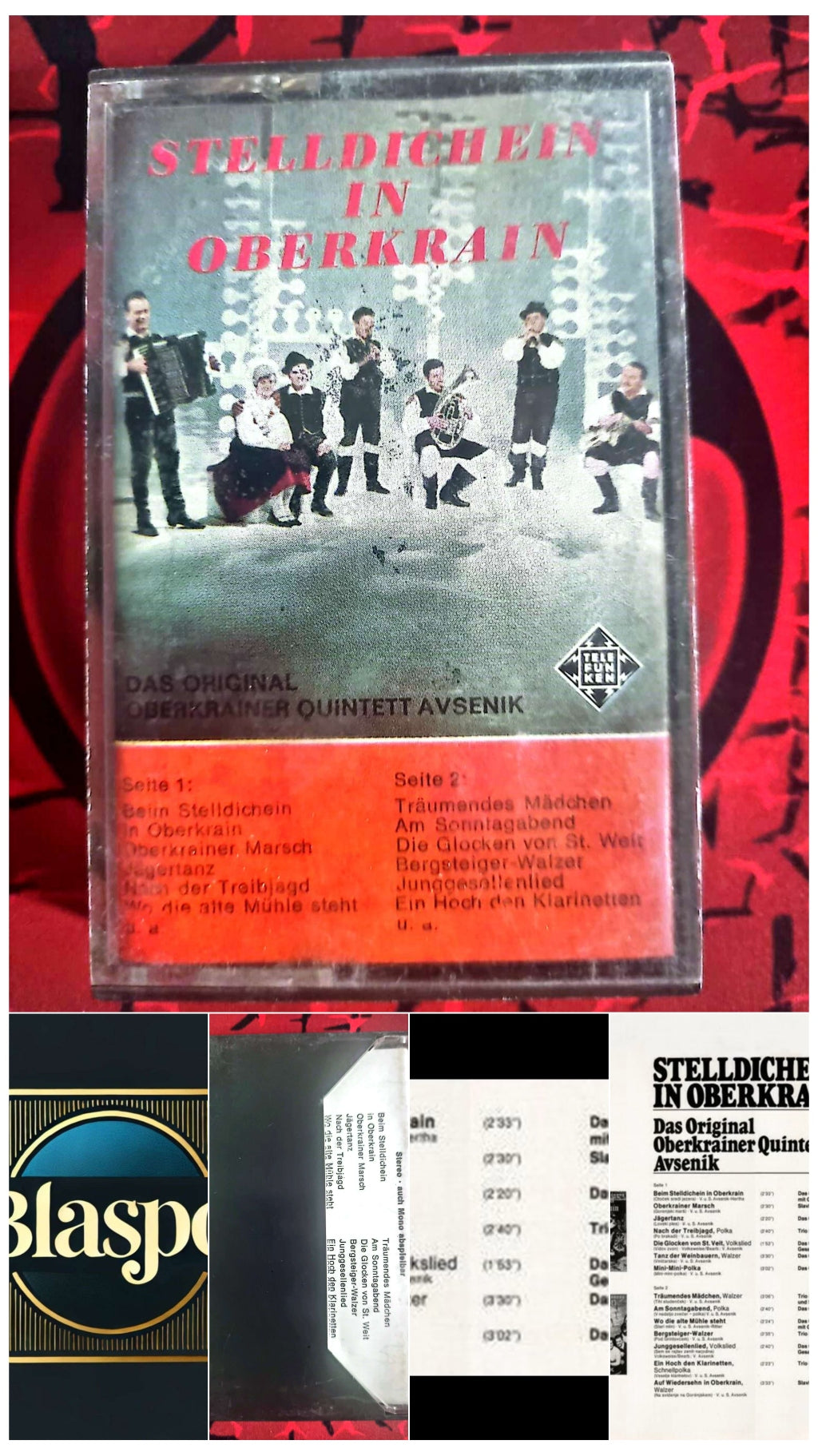 Cassette Audio Stelldichein in Oberkrain – Oberkrainer Quintett Avsenik – Musique Folklorique cassette audio