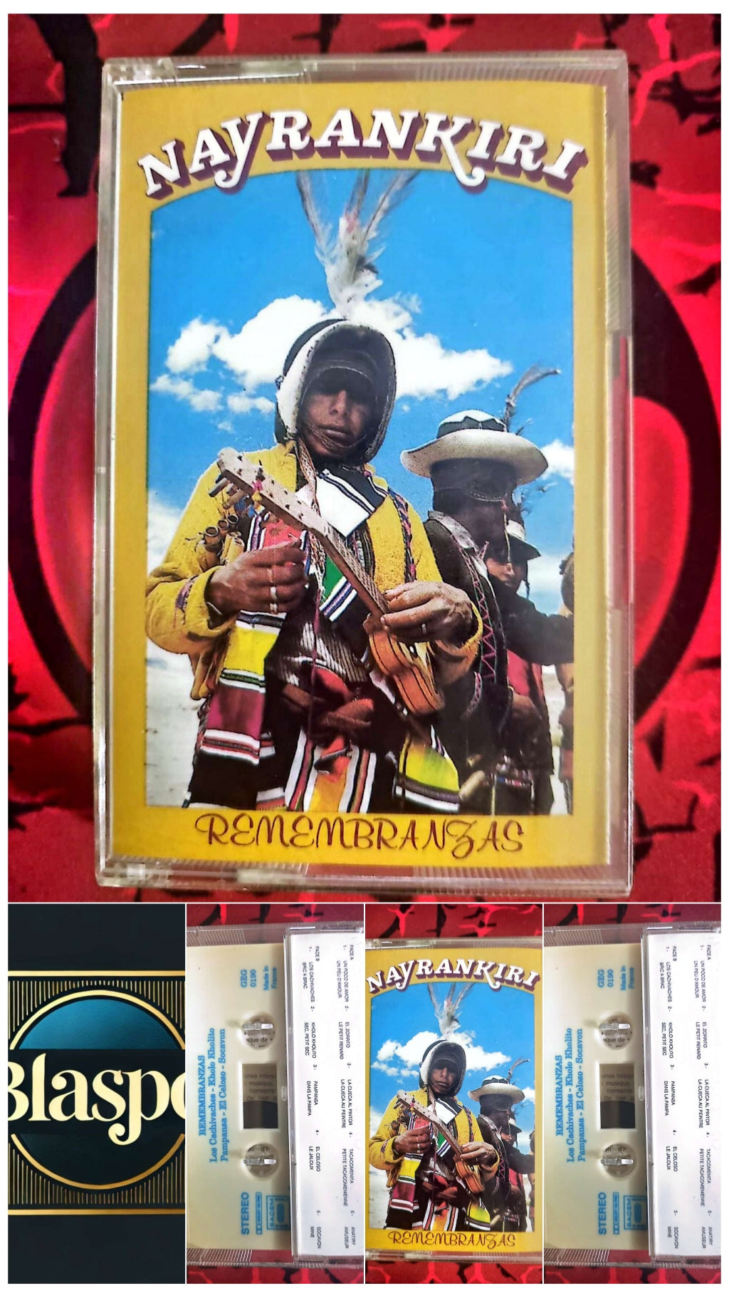 Cassette Audio Nayrankiri – Remembranzas – Musiques Traditionnelles d’Amérique du Sud cassette audio