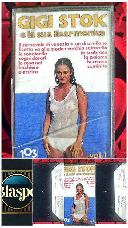 Cassette Audio Gigi Stok e la sua fisarmonica – Vol. 1 – Musique Italienne – Accordéon cassette audio