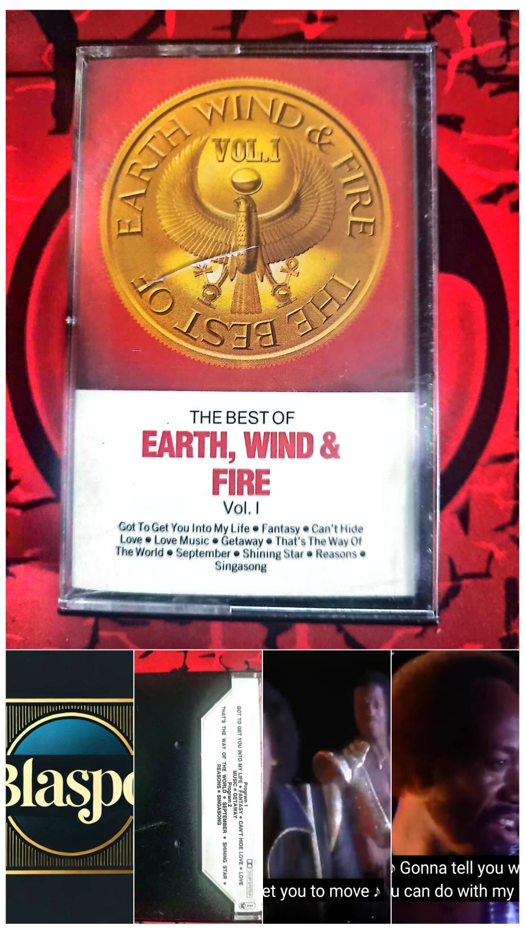Cassette Audio Earth Wind & Fire – The Best Of Vol. 1 – Funk Soul Disco – Compilation Officielle cassette audio