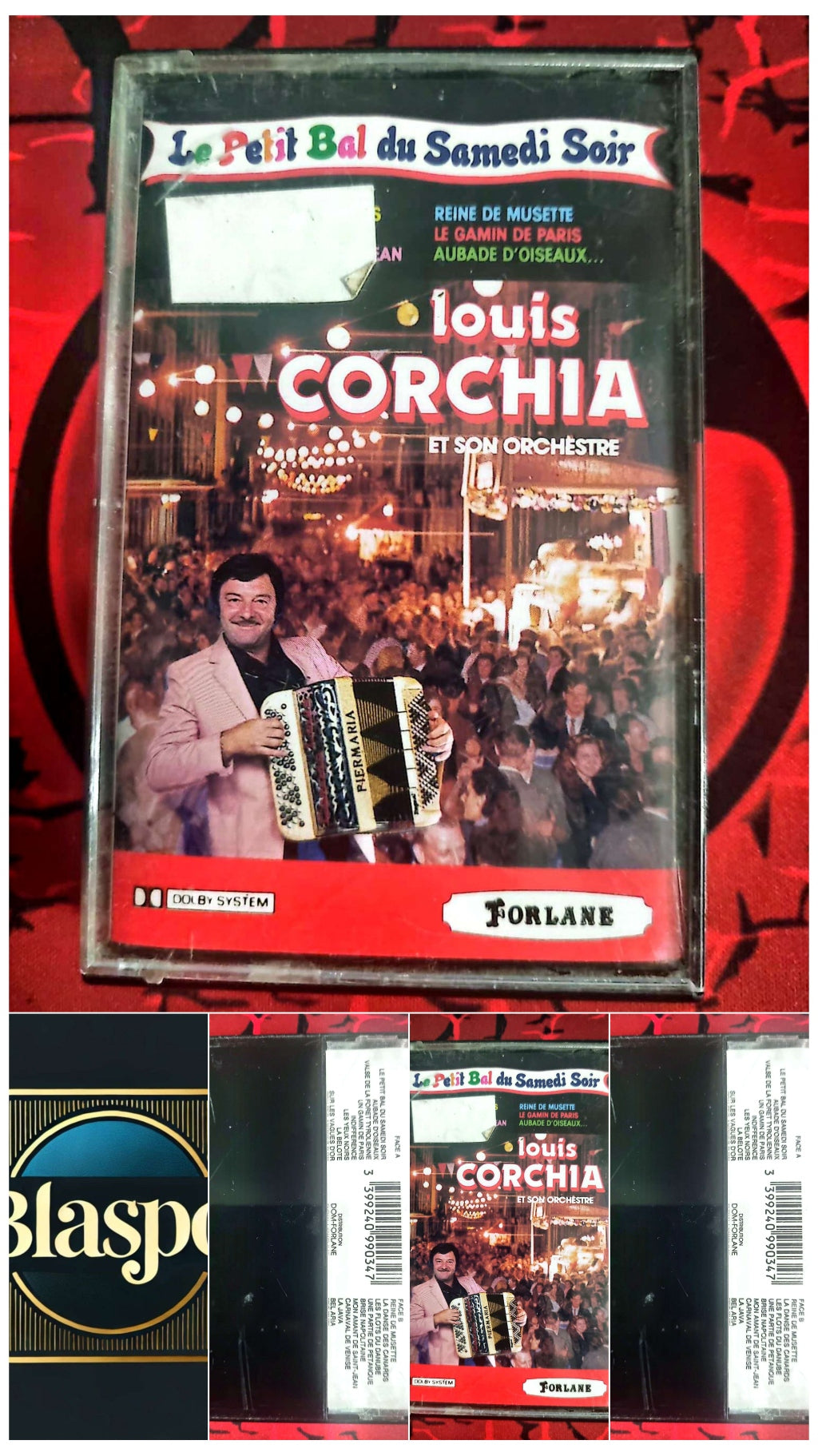 Cassette Audio Louis Corchia – Le Petit Bal du Samedi Soir – Musette Accordéon – Forlane cassette audio