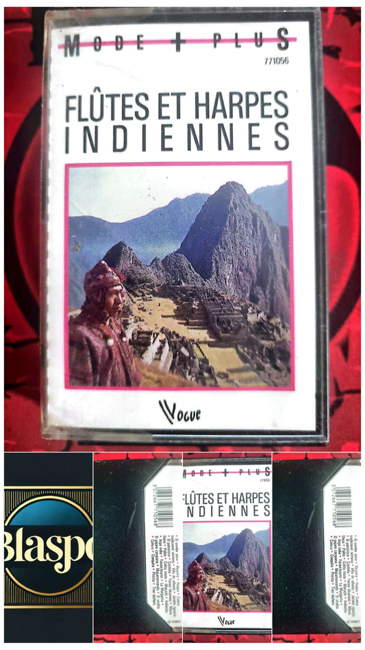 Cassette Audio Flûtes et Harpes Indiennes – Musiques Traditionnelles – Vogue Mode Plus cassette audio
