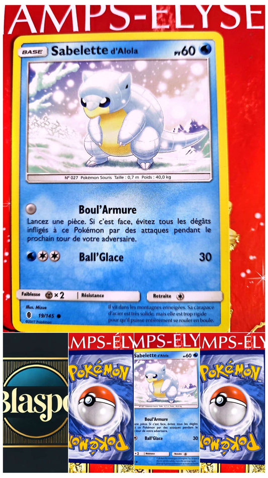 Carte Pokémon Sabelette d’Alola PV60 | Carte originale | Pokémon TCG carte pokemon