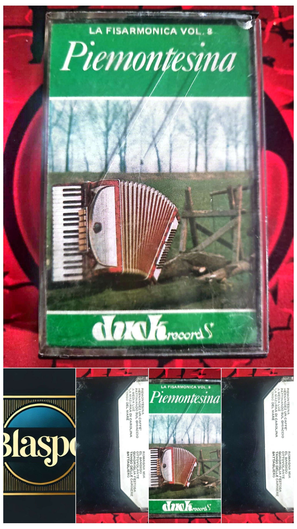La Fisarmonica Vol. 8 – Piemontesina | Cassette Audio Italienne | Accordéon cassette audio