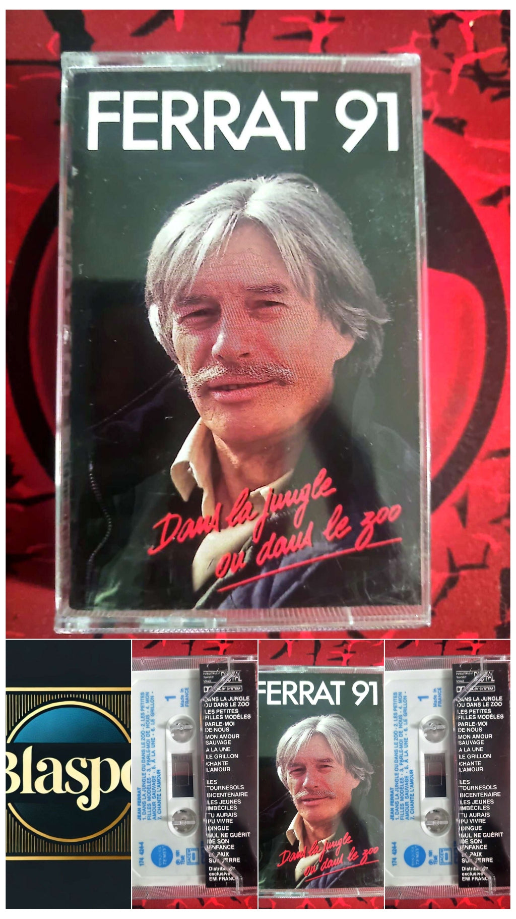 Cassette Audio Jean Ferrat – Ferrat 91 – Dans la jungle ou dans le zoo – Chanson Française – Occasion cassette audio