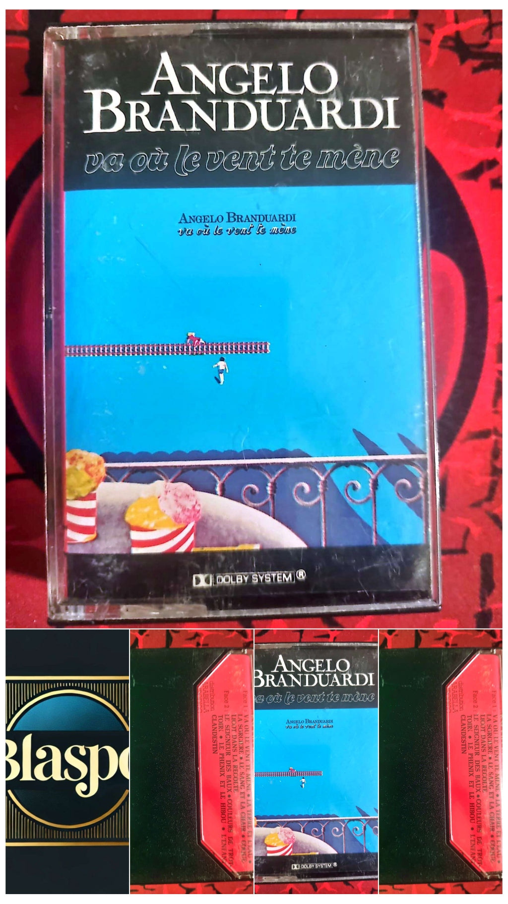 Cassette Audio Angelo Branduardi – Va où le vent te mène – Chanson Italienne / Folk cassette audio