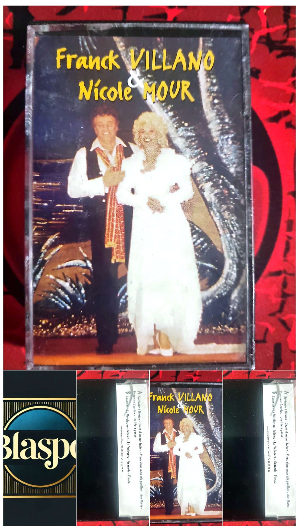 Cassette Audio Franck Villano & Nicole Mour – Duo Variété Française – Années 80 cassette audio