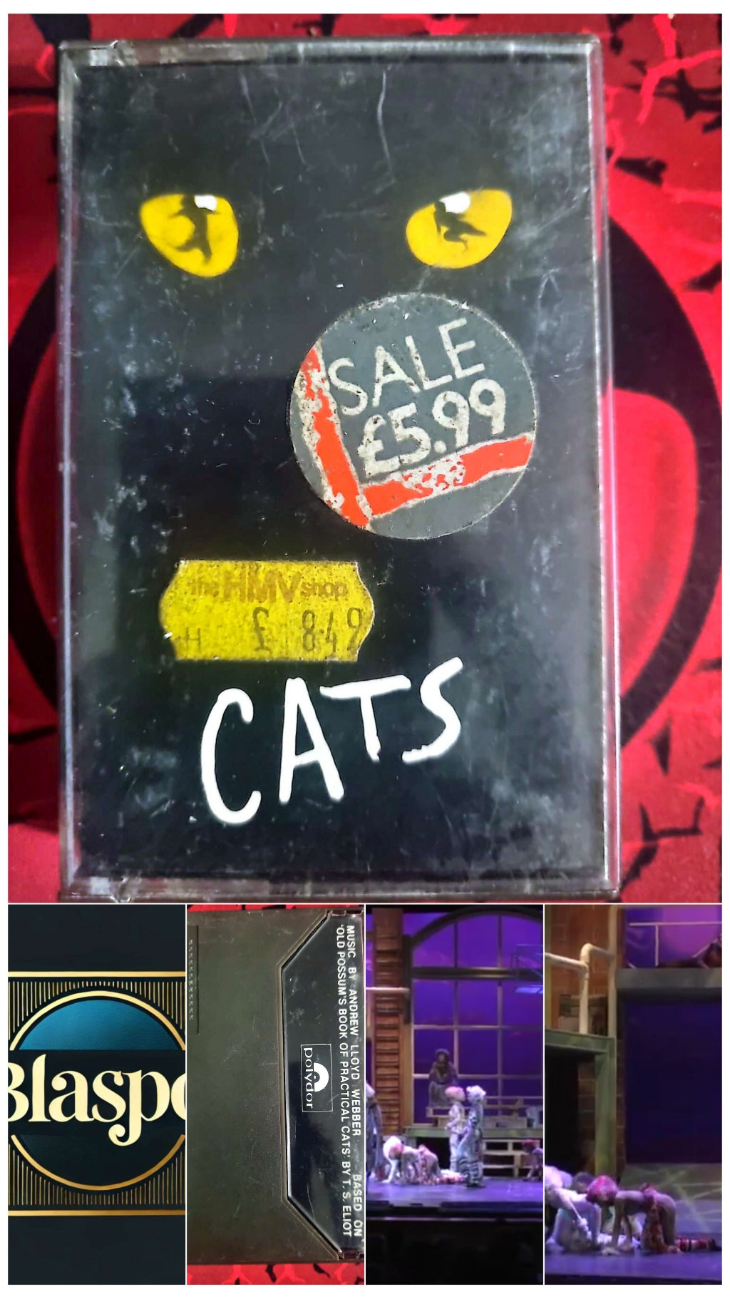 Cassette Audio Cats – Old Possum’s Book of Practical Cats – Andrew Lloyd Webber – Comédie Musicale cassette audio