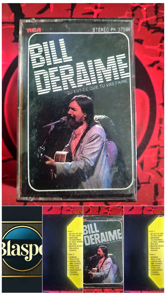 Cassette Audio Bill Deraime – Qu’est-ce que tu vas faire – Chanson Française – RCA cassette audio