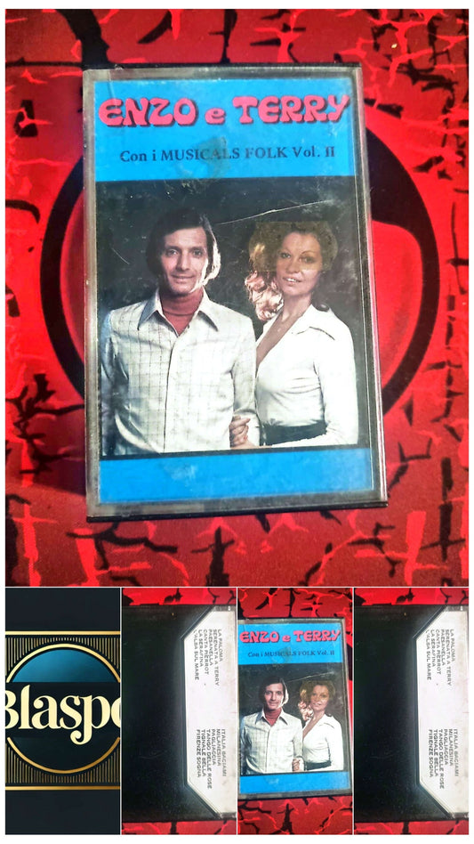 Cassette Audio Enzo e Terry – Con i Musicals Folk Vol. II – Musique Folk Italienne – Vintage cassette audio