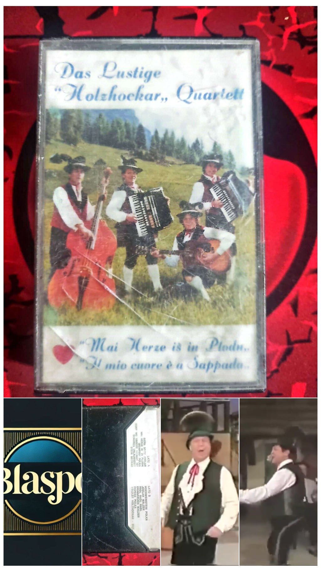 Cassette Audio Das Lustige “Holzhacker” Quartett – Mai Herze is in Ploden – Folk Tyrolien – Allemand cassette audio