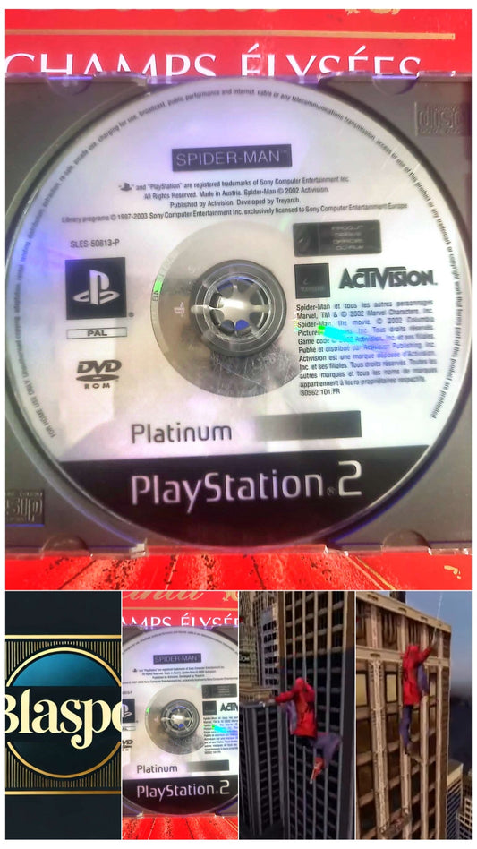 Spider-Man – Jeu PS2 – CD seul – Sans boîtier – Version Platinum PAL jeu ps2