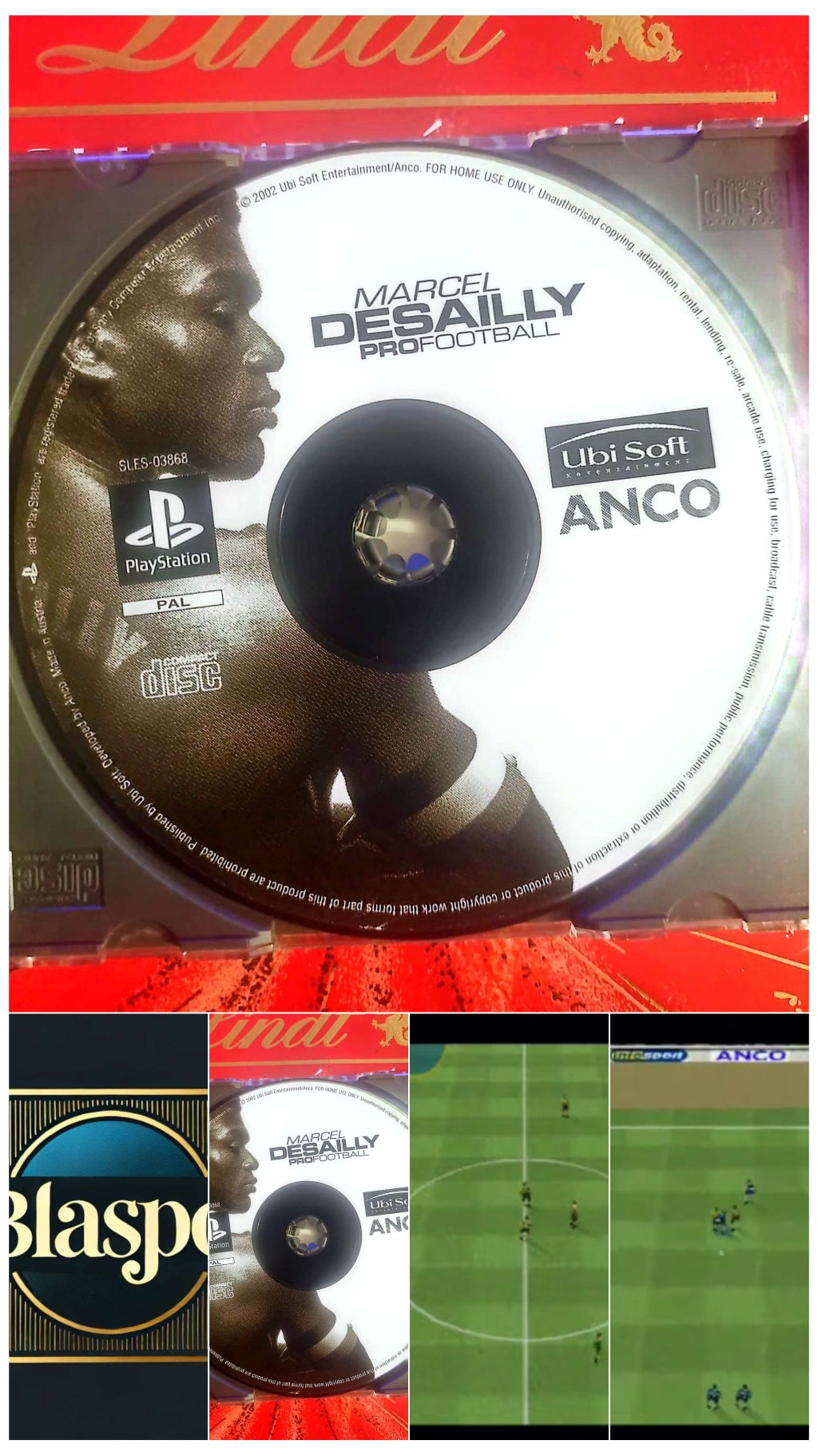 Marcel Desailly Pro Football – PS1 – CD seul – Sans boîtier – Version PAL jeu ps1