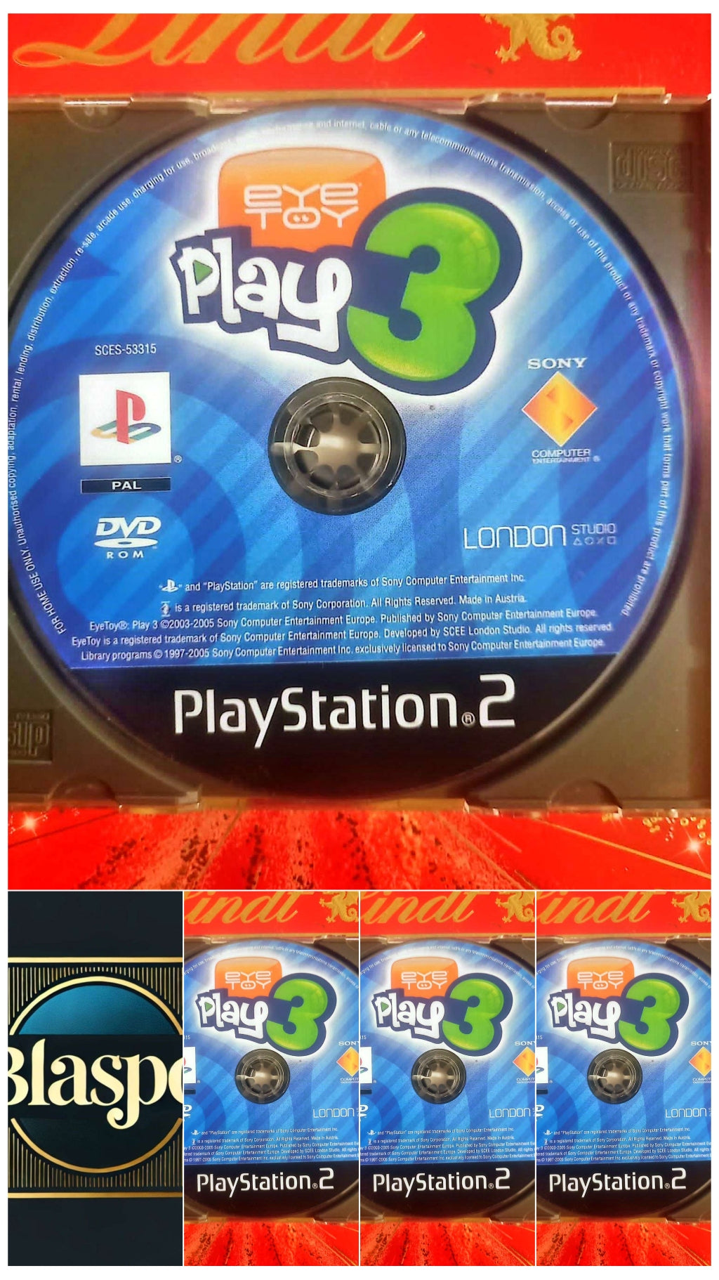 EyeToy Play 3 – Jeu PS2 – CD seul – Sans boîtier – Version PAL jeu ps2