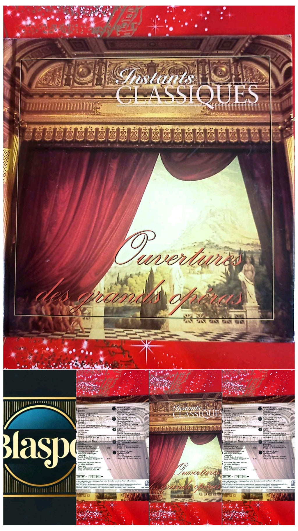Instants Classiques – Ouvertures des grands opéras – Musique classique – Livre + CD audio inclus cd livre